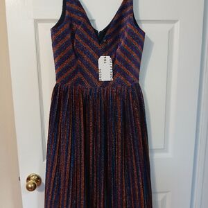 Dress the Population Multicolor Striped Dress Hayley dress